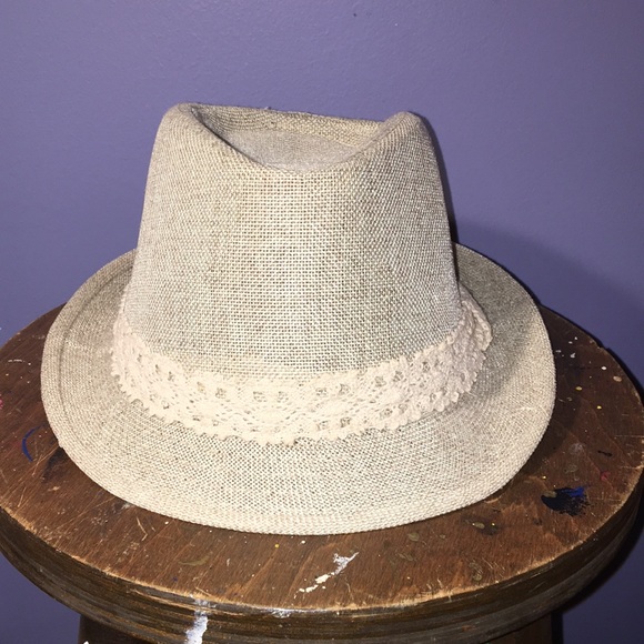 NWOT short brim Trilby OS lace headband - Picture 2 of 12